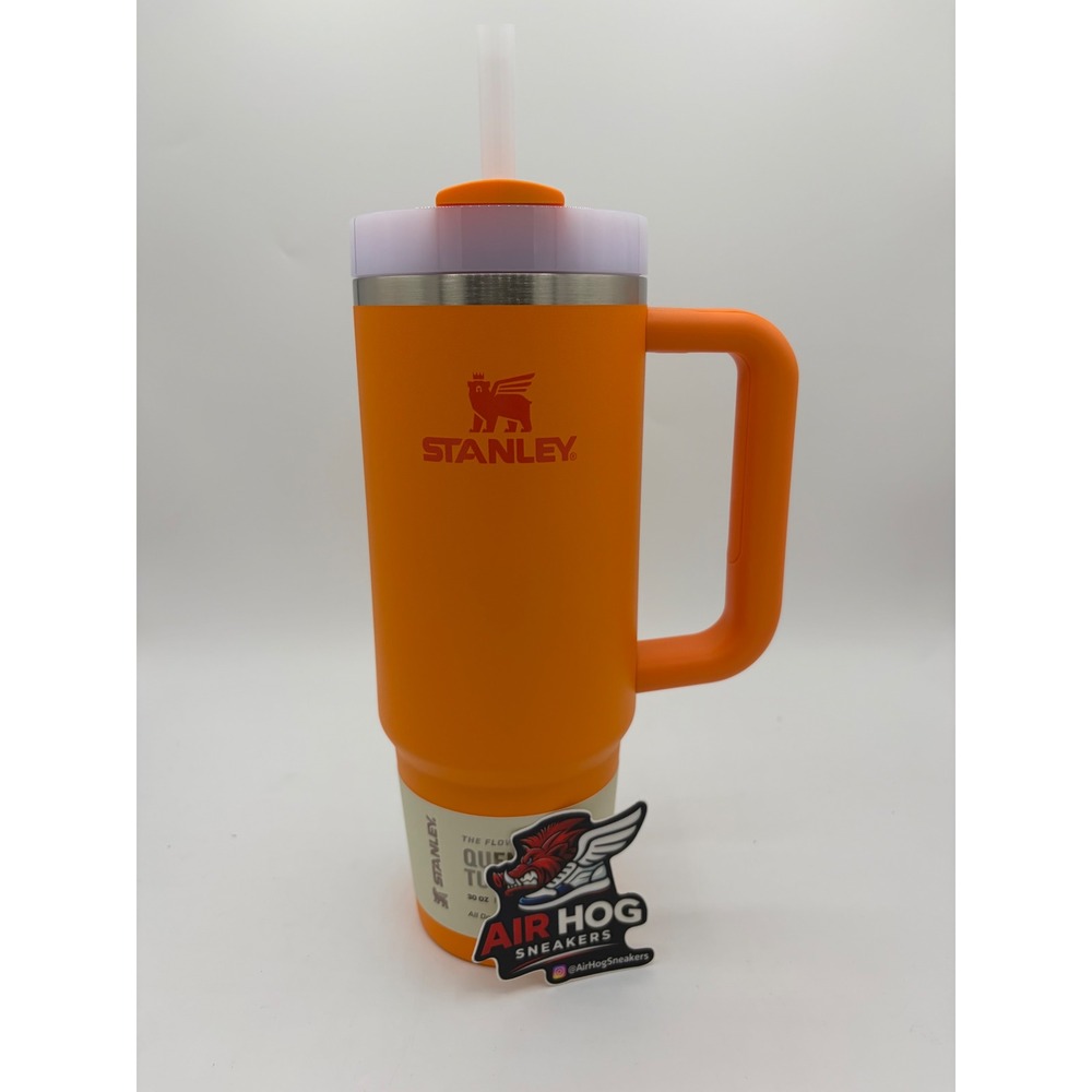 Stanley 30 oz FlowState Quencher H2.0 Tumbler Tigerlily Orange 10-13236-049